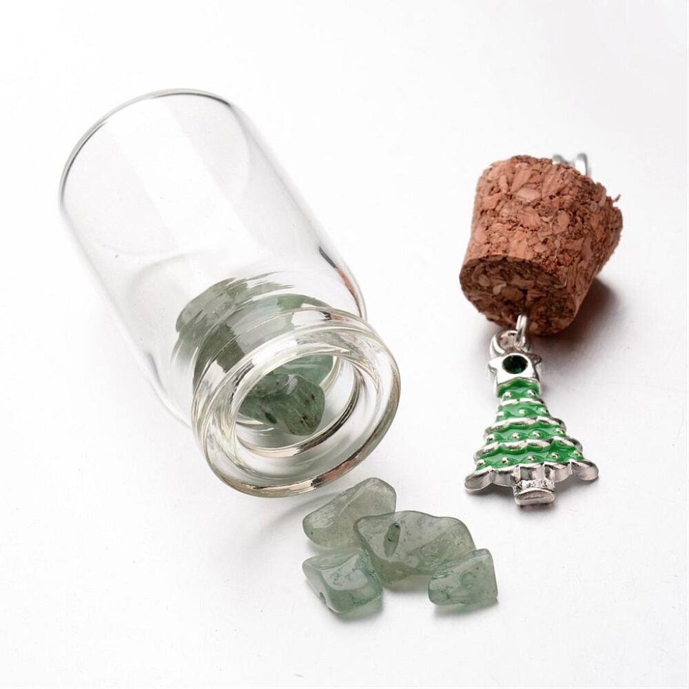Green Aventurine Wishing Bottle Necklace